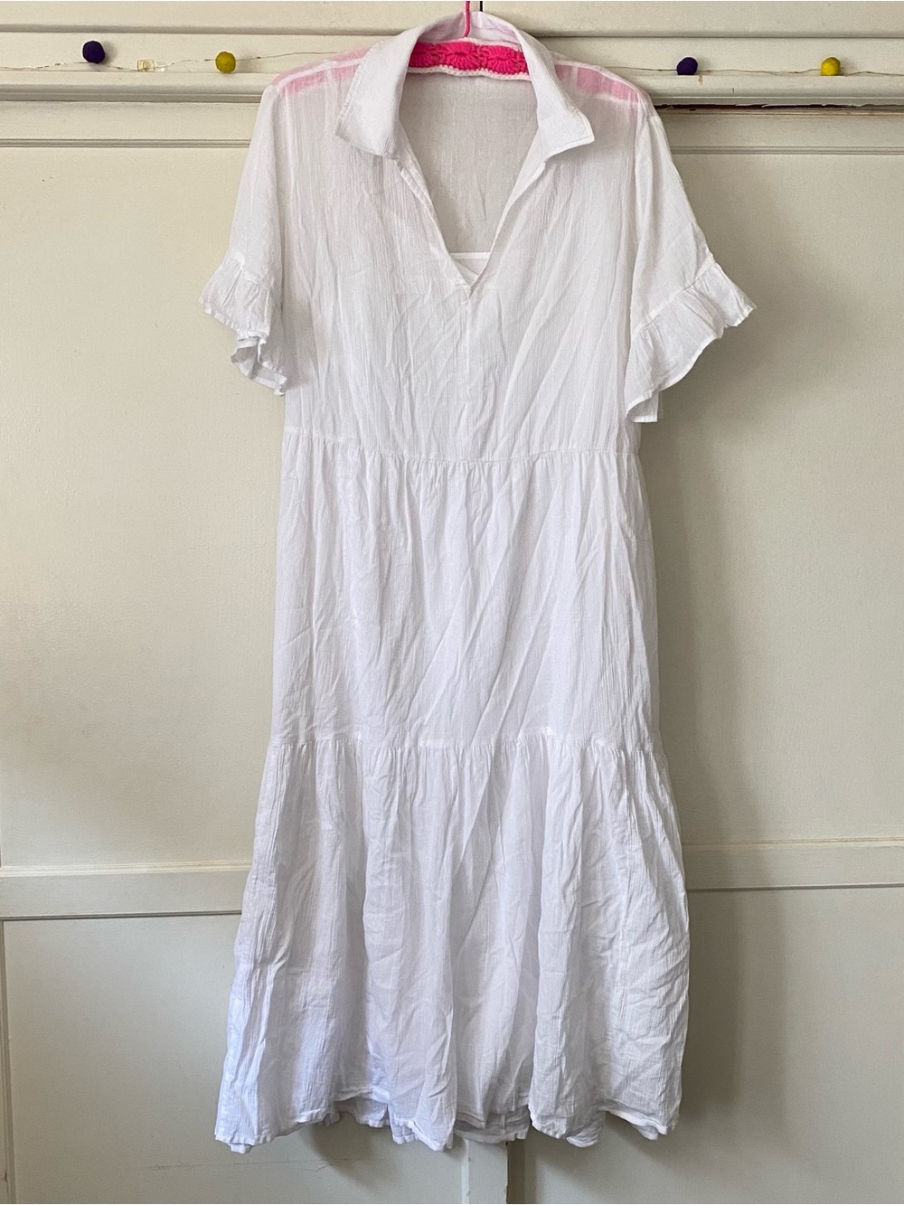 Tommy Hilfiger White Lightweight Gauze Dress